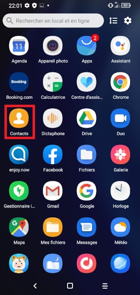 Définir une sonnerie pour un contact